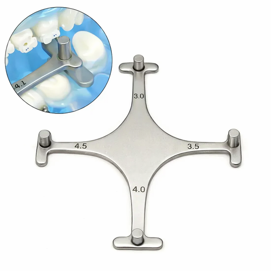 Orthodontic Bracket Positioning Gauge with lead points Cross Type High precision For Anterior and Posterior