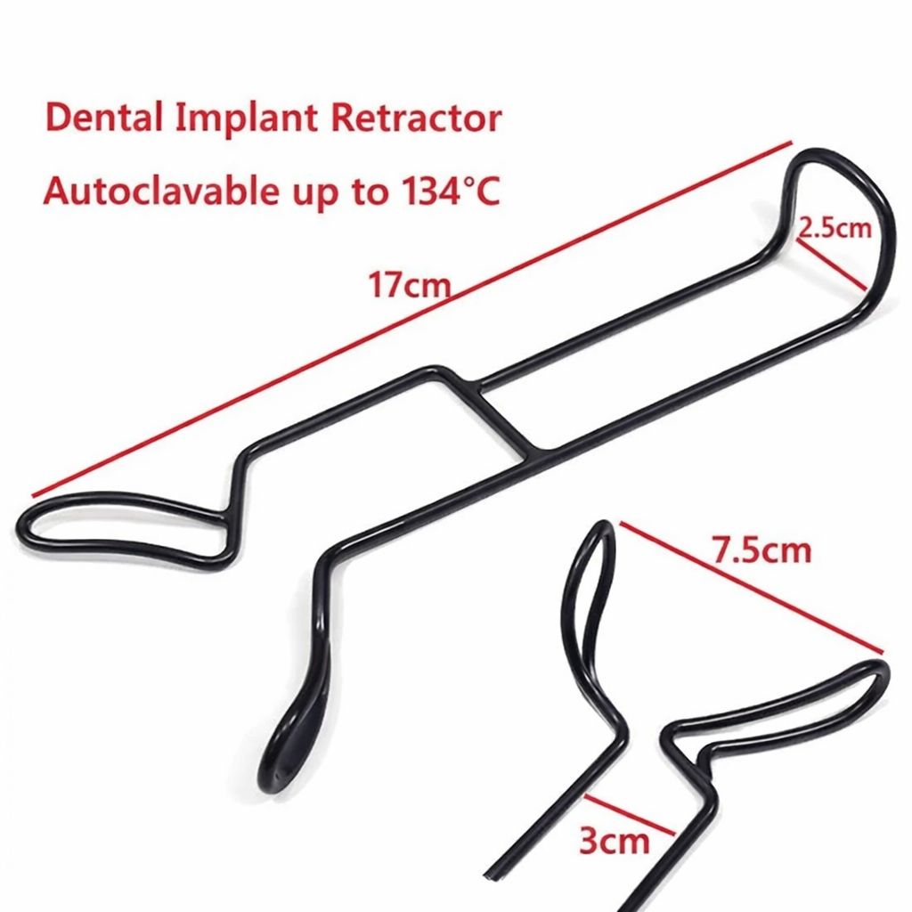 Black / Stainless Steel Retractor