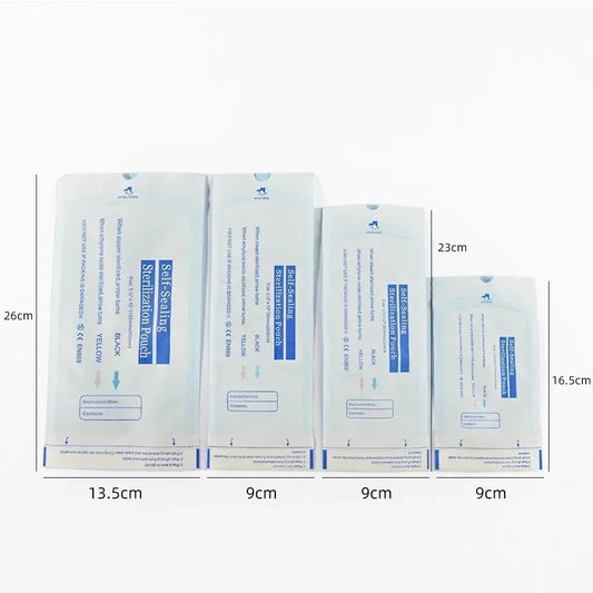 20/50pcs/bag Self-sealing Sterilization Pouches Bags - 4 Sizes