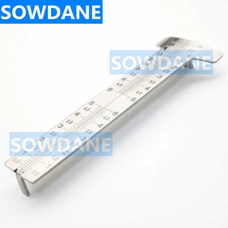 Dental Papilla Gauge Papillameter Stainless Steel Measuring Lip Ruler Dental Lab Tools