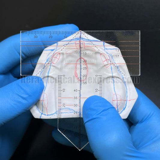New Dental Denture Ruler T-scale Drawing And Alignment Examination Orthodontic Symmetry Measurements Multifunctional