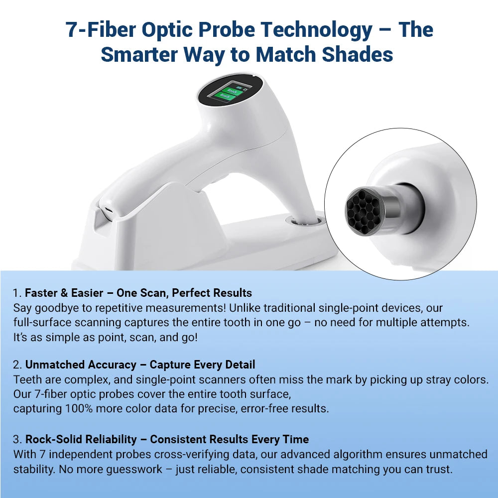 Digital Dental Shade Guide — High-Accuracy Teeth Color Comparator with LCD Display