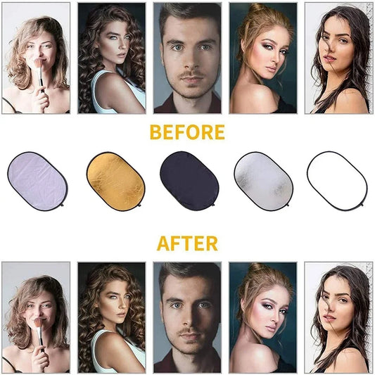 5in1 Oval Reflector - Backdrop for Photography