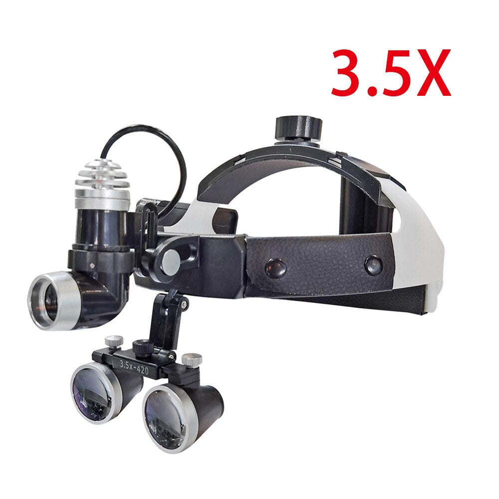 HeadStrap Loupes with adjustable 5W Headlight