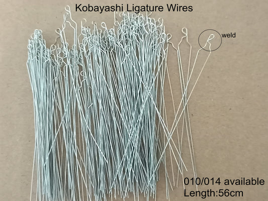 100Pieces Dental Orthodontic Kobayashi Ligature Wire S.S Long Short Twisted 012" 014"