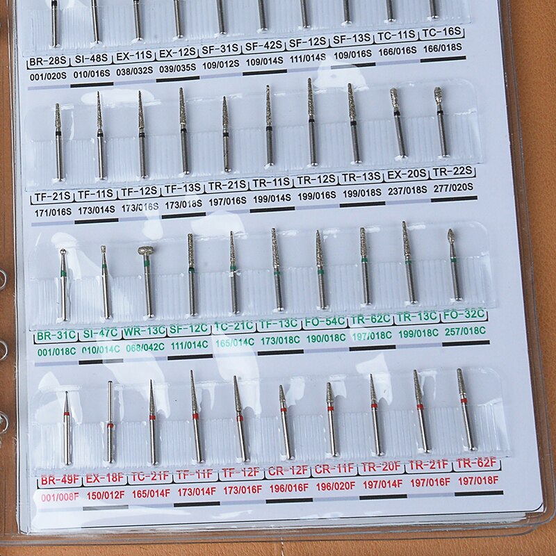 210 Models of Diamond Burs Demonstation Book For High Speed Handpiece Dia.1.6mm