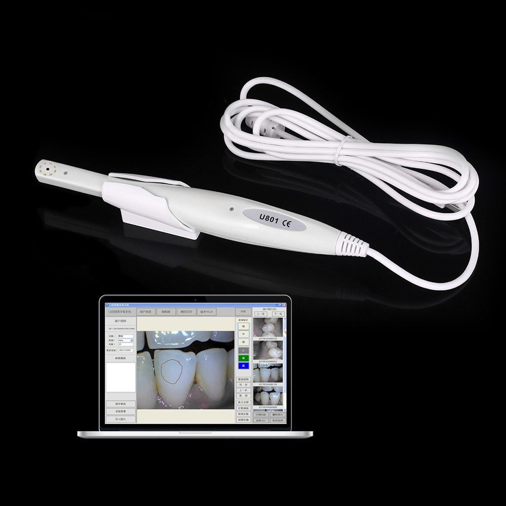 Dental Intraoral Camara Endoscope Waterproof Oral Inspection For Computer USB / TV /AV 8 Pcs Light LEDs