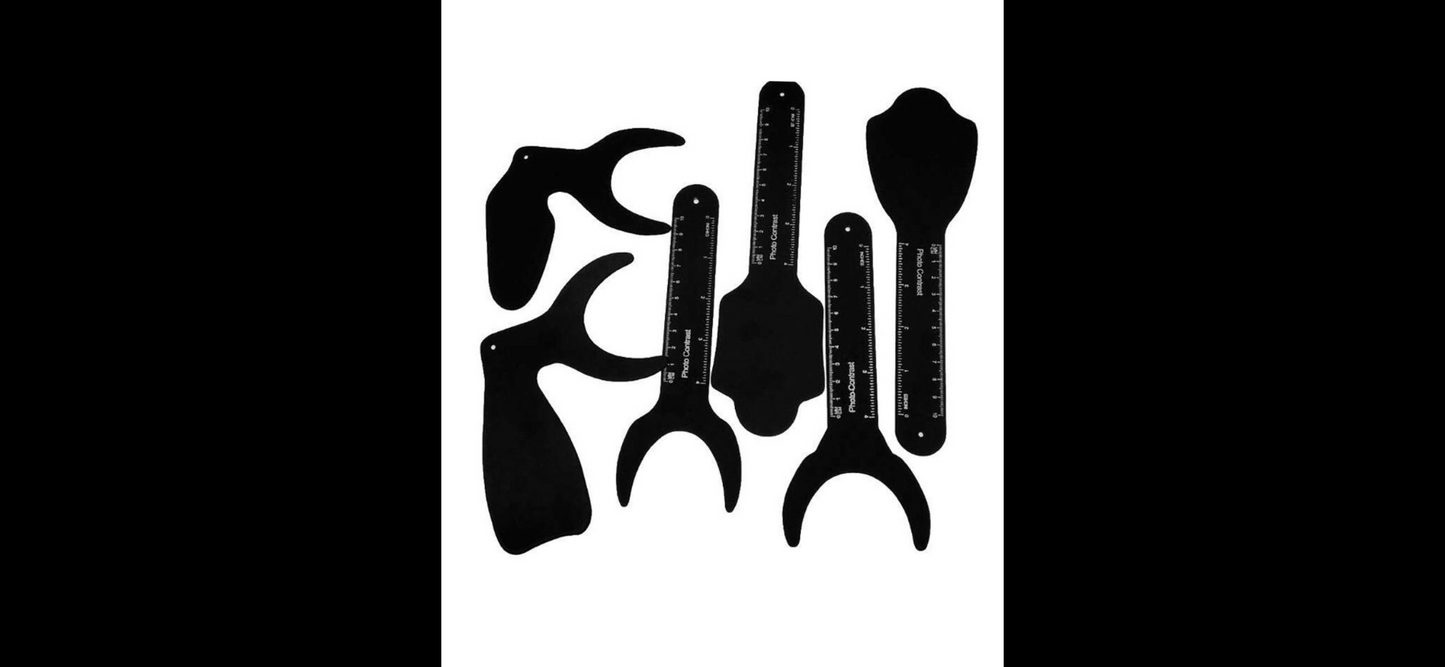 4PCS Black Double Head Lip Retractors