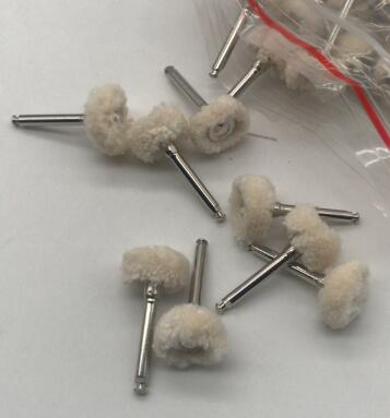 10Pcs Dental Polishing Wheel Wool Cotton Prophy Brushes