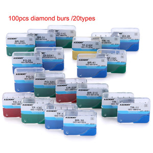 100pcs/20Boxes Diamond Burs