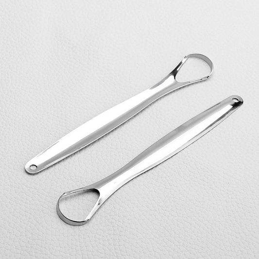Stainless Steel Tongue Scraper - Fresh Breath INSTANTLY
