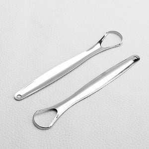 Stainless Steel Tongue Scraper - Fresh Breath INSTANTLY