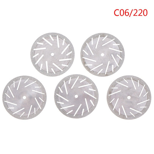 5pcs Double Sided Diamond Discs & Mandrel (IPR/ Ceramic)