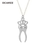 Tooth Crown Necklace
