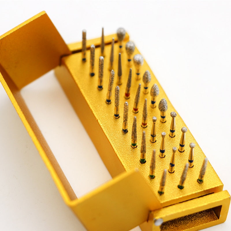 30pcs Diamond Burs with Autoclvable Box