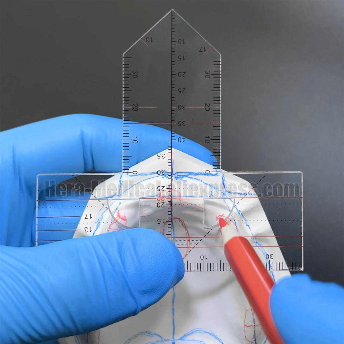 Ortho Form Ruler New Dental Denture Ruler T-scale Drawing And Alignment Examination Ort ...