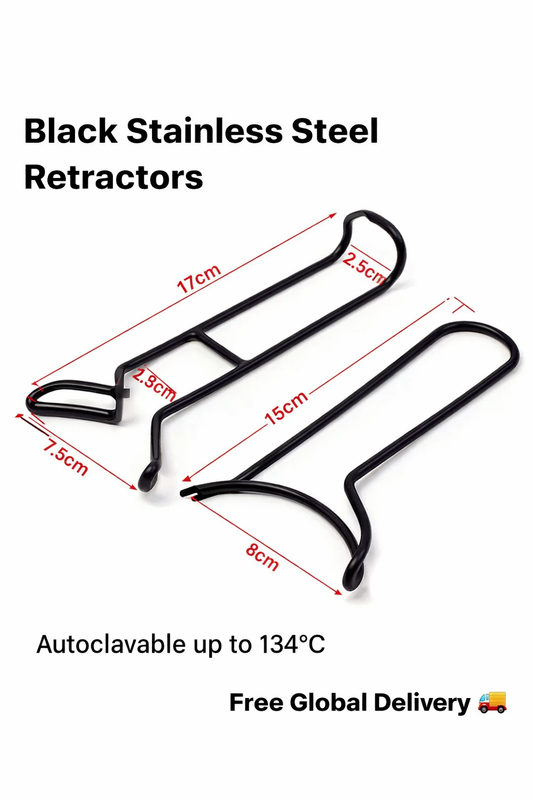 Black / Stainless Steel Retractor