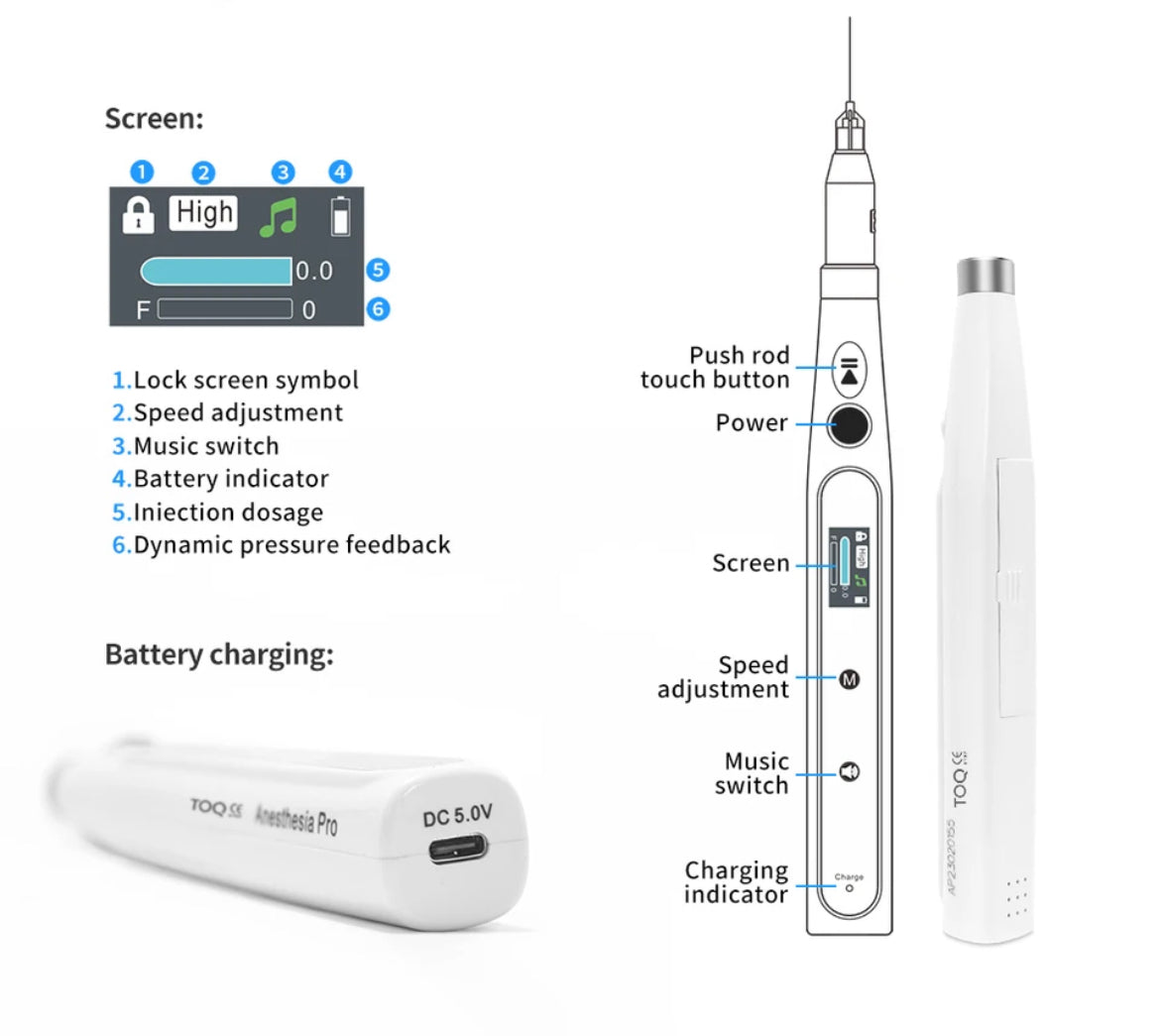 Painless anesthesia injector