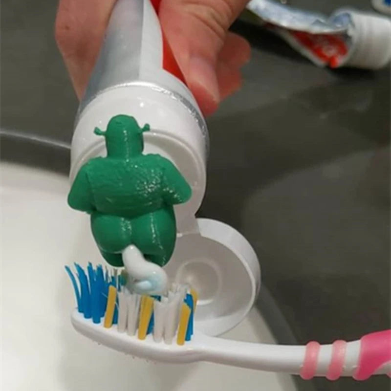 Shrek pooping toothpaste topper for Kids and Adults