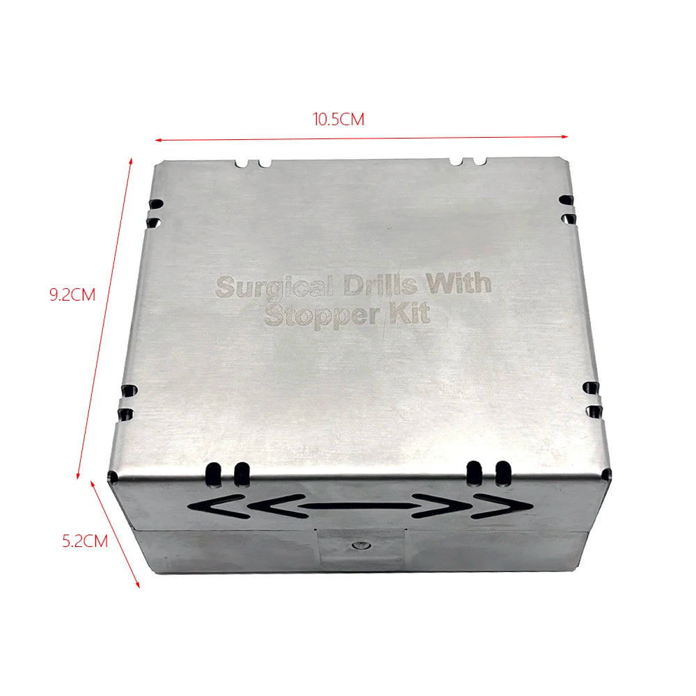 21-Piece Dental Osseodensification Bur Kit – Implant Drill System with Depth Stoppers