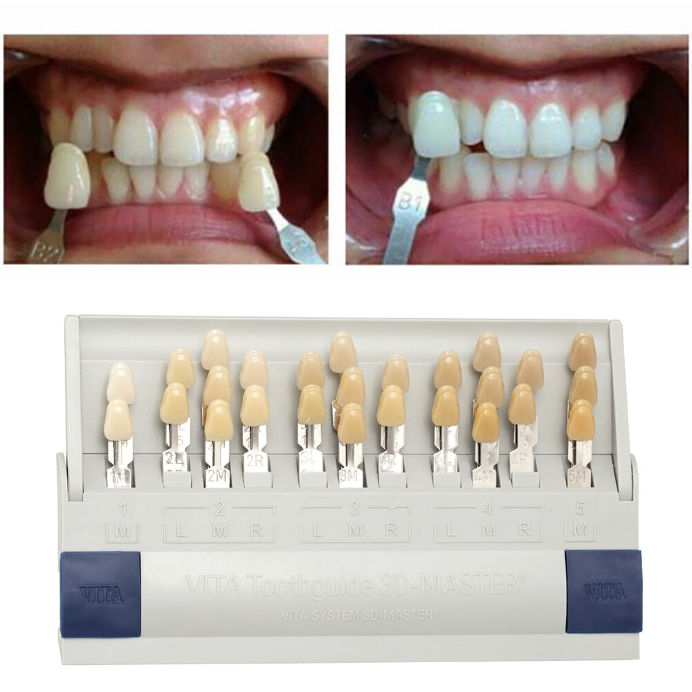 Vita 3D Master Dental Lab Bleach Shade Guide 29 Colors Teeth Whitening Comparing Toothguide Dentistry Clinic Colorimetric Plate