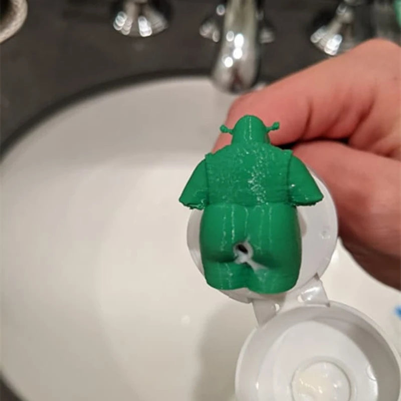 Shrek pooping toothpaste topper for Kids and Adults