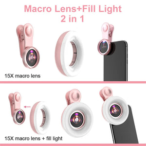 SmartLens x15 Macro Lens and Adjustable LED Light