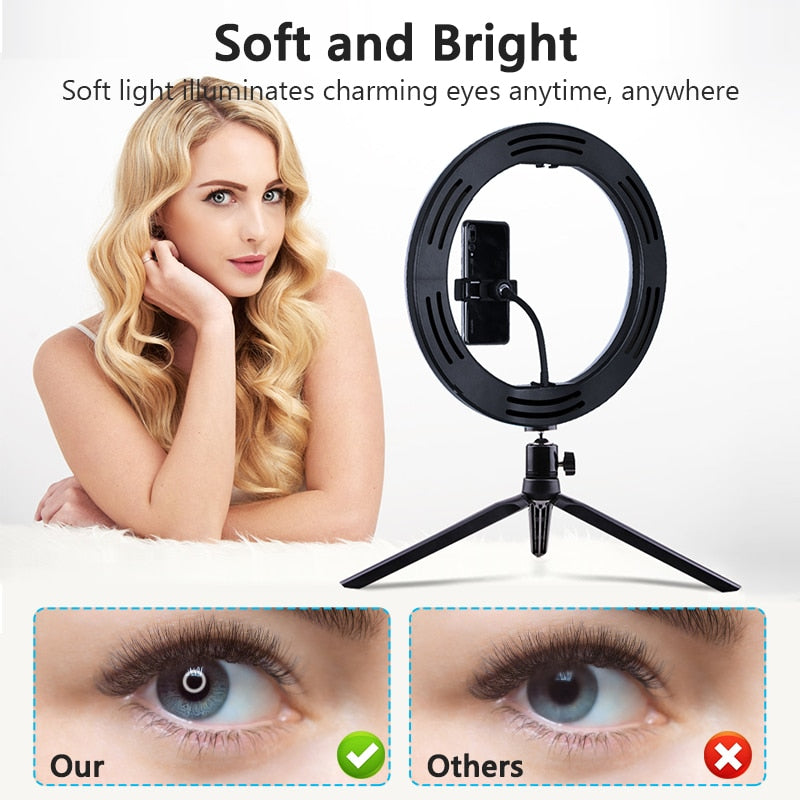 Dental Photography Studio - LED Ring Flash With Smartphone Mount