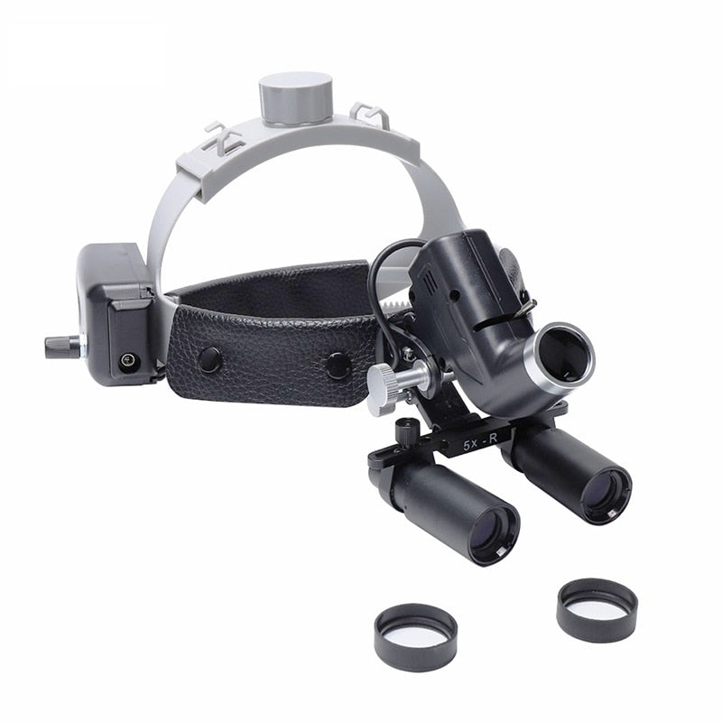 5W LED Headlamp With Adjustable Headband And 3.5X Loupe Magnifier