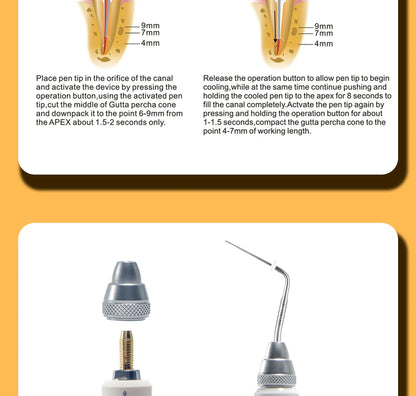 Gutta Percha Obturation System with 2 Tips