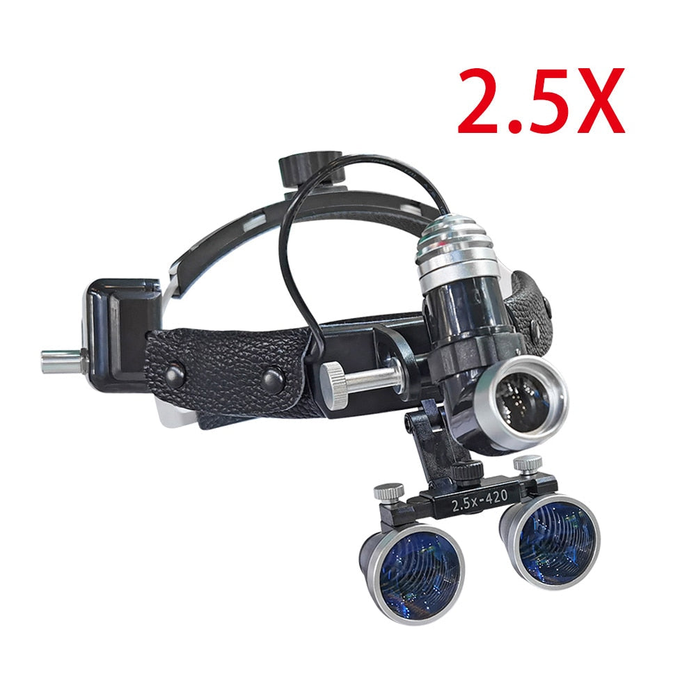 HeadStrap Loupes with adjustable 5W Headlight