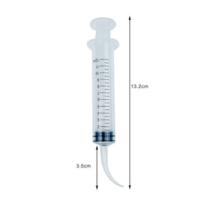 Dental Irrigation Syringe With Curved Tip 12ml Disposable Dental Instrument for Dentist Use Dentistry Consumable Material