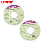 2 Rolls Dental Orthodontic Niti Open Coil Springs Dia .012/010 inch 914mm 1 Piece/Roll