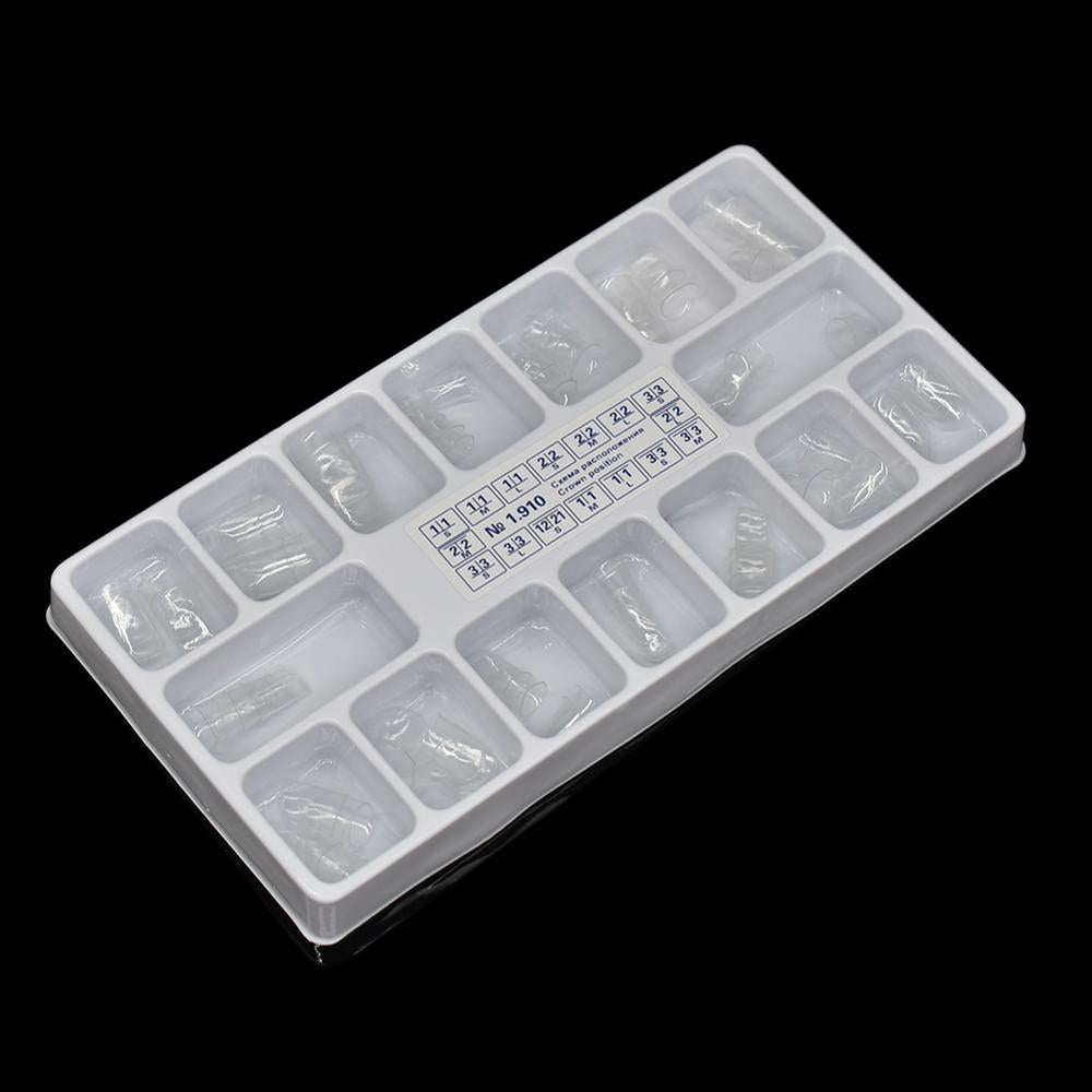 64pcs Dental Anterior Transparent Crowns