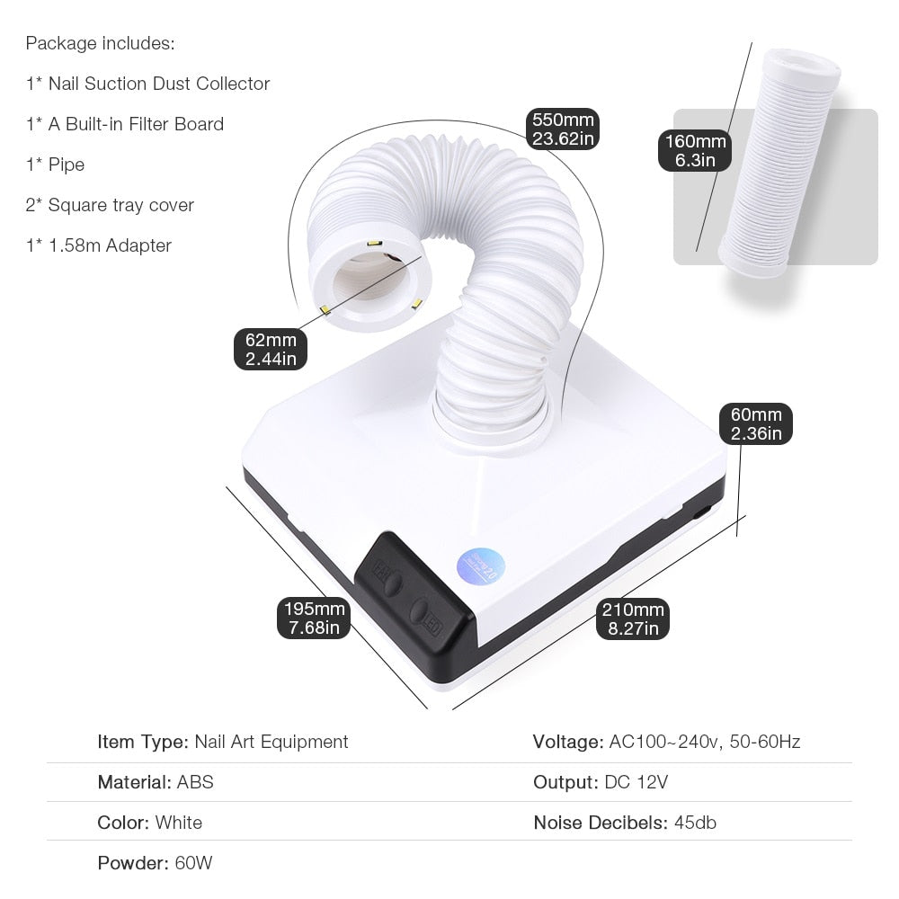 Powerful Vacuum Suction for Dental Lab/Office/Clinic