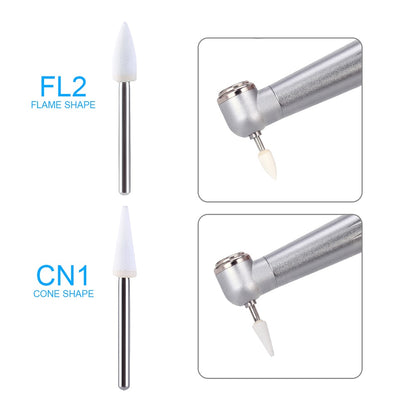 3 Boxes White Stone Polishing FG Burs FL2 CN1 RD1 Fit High Speed Handpiece 1.6mm R.P.M:7,000-10,00