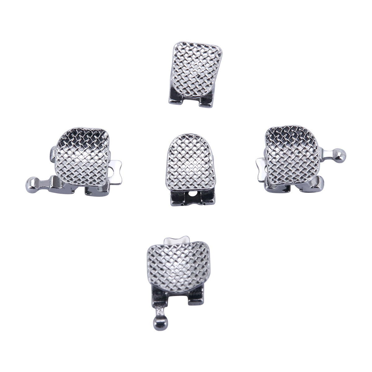 10 X Staffe Ortodontiche Dentali In Metallo Mini Ganci Standard - Foto 8