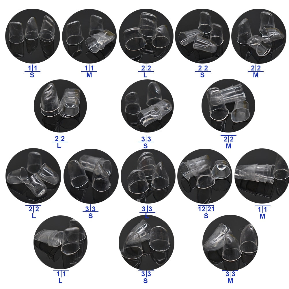 64pcs Dental Anterior Transparent Crowns