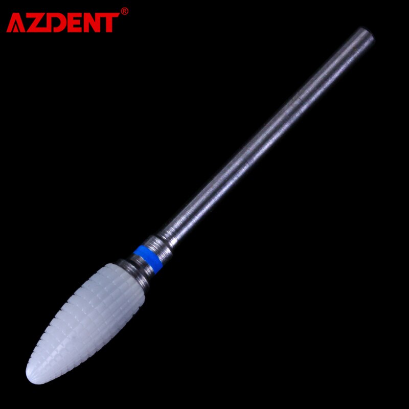 Dental Zirconia Grinding Plisher Polishing Head Bullet Shape Zirconia Ceramic Spiral Cut Lab Burs