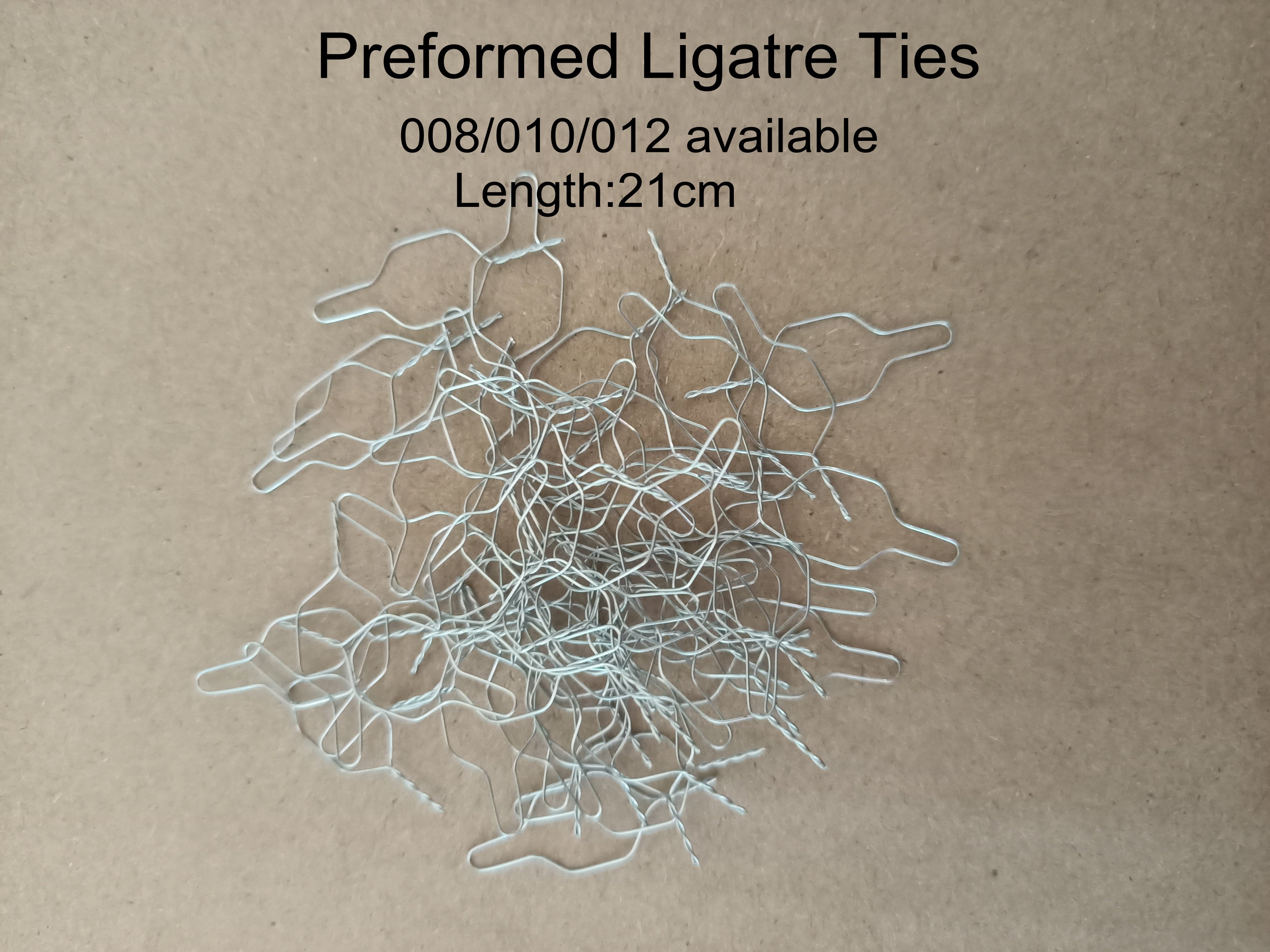 100 Pieces Dental Orthodontic Preformed Ligature Wire Long Short Twisted End