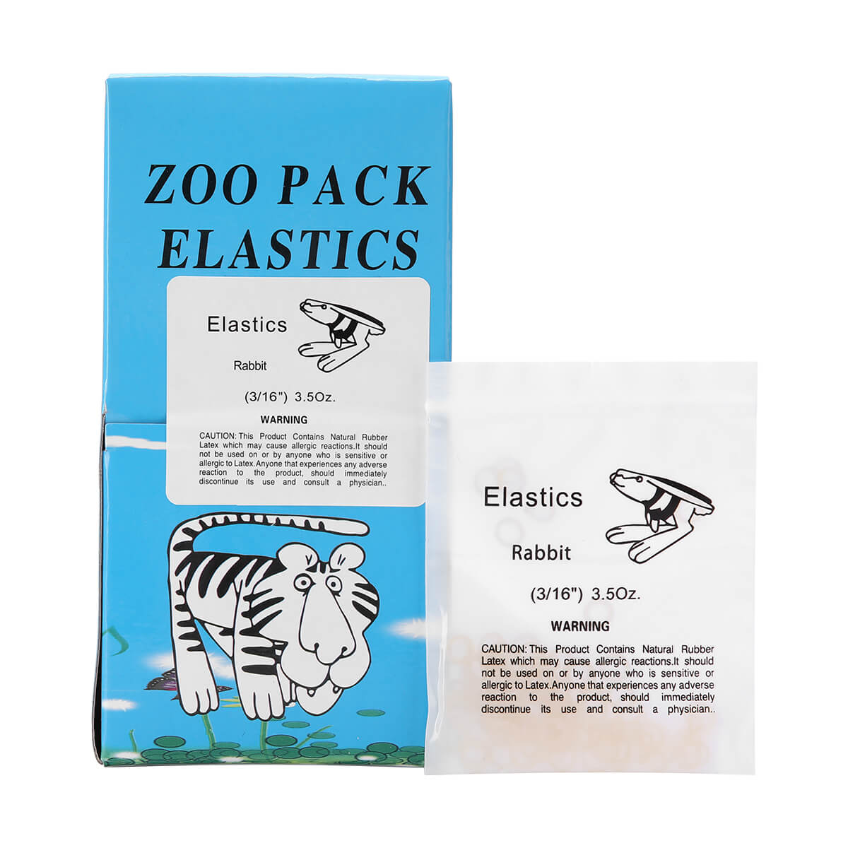 5000 Pcs/Box Dental Orthodontic Zoo Pack Elastics Rubber Bands