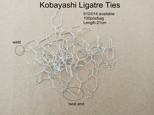100Pieces Dental Orthodontic Kobayashi Ligature Wire S.S Long Short Twisted 012&quot; 014&quot;