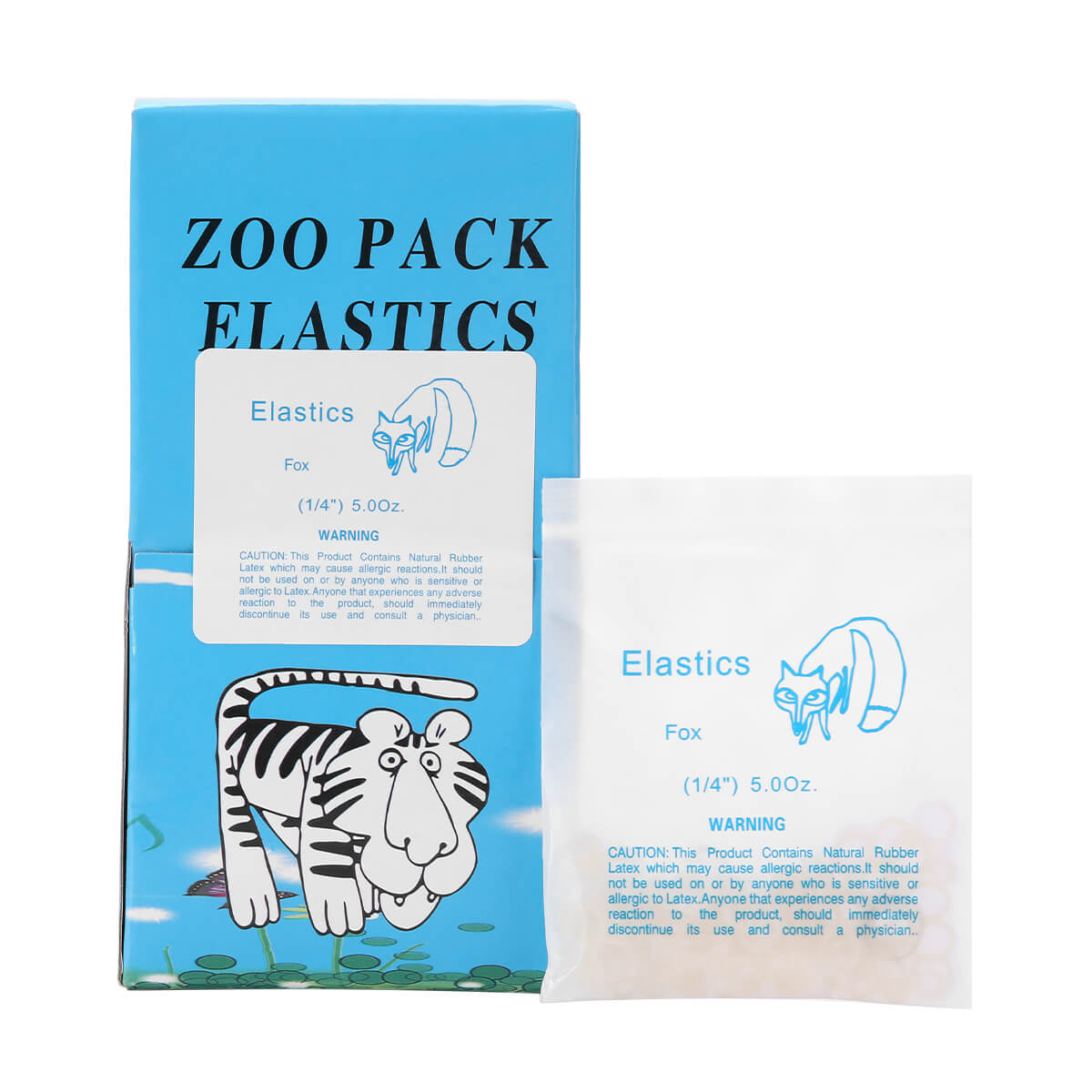 5000 Pcs/Box Dental Orthodontic Zoo Pack Elastics Rubber Bands