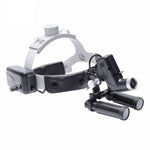 4X 5X 6X 8X High Power Dental Loupe Surgical Medical Binocular Magnifying Glasses 5W High Spot Adjustable Medical Headlight