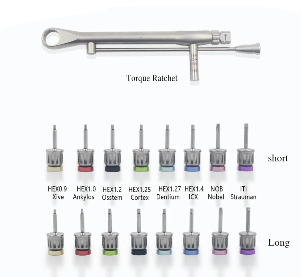 All in 1 Implant Screw Drivers - Torque Boxes