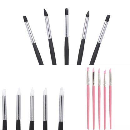 5 Premium Dental Silicone Brushes