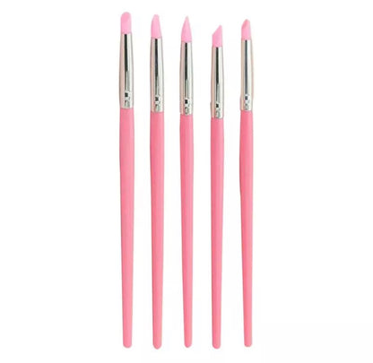 5 Premium Dental Silicone Brushes