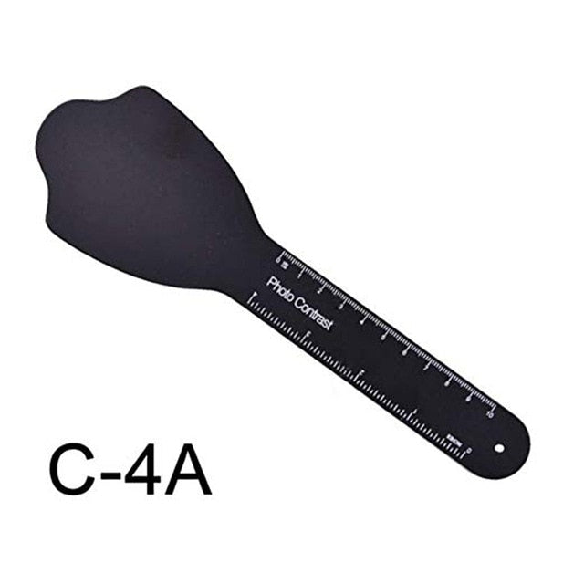 Scheda di contrasto dentale pieghevole con foto a sfondo nero Scheda di contrasto dentale pieghevole con foto a sfondo nero