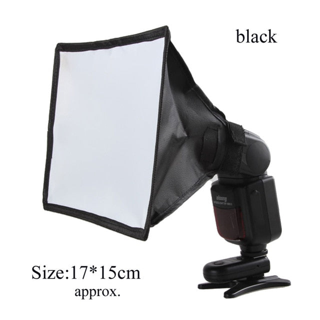 Silver Reflector Flash Diffuser Softbox Professional Mini Photo ...