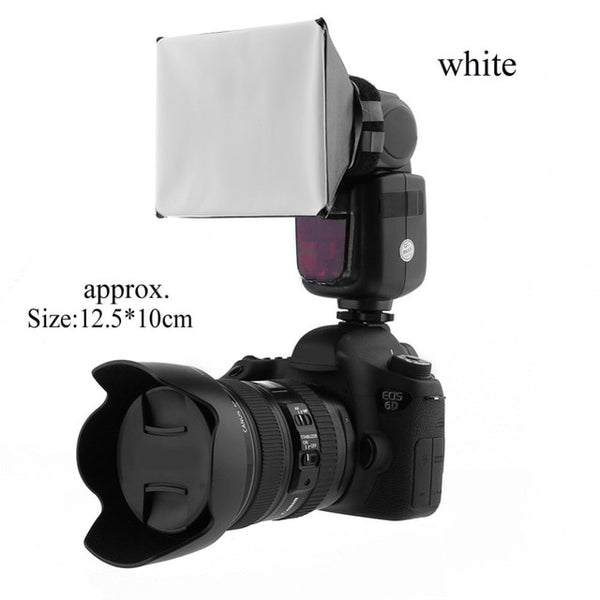 Silver Reflector Flash Diffuser Softbox Professional Mini Photo ...